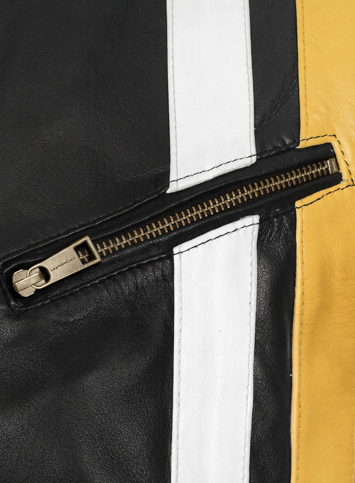 Thick Black Leather Jacket # 97