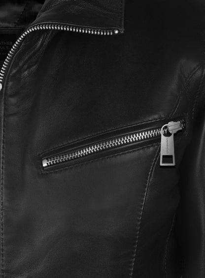 Thick Black Rachel G I Joe The Rise of Cobra Leather Jacket
