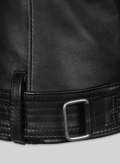 Thick Black Rachel G I Joe The Rise of Cobra Leather Jacket