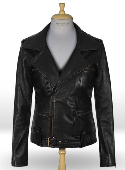 Thick Black Brie Larson Captain Marvel Leather Jacket - LeatherCult