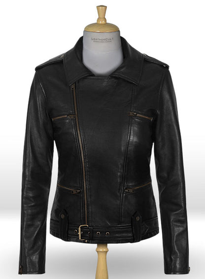 Thick Black Brie Larson Captain Marvel Leather Jacket - LeatherCult