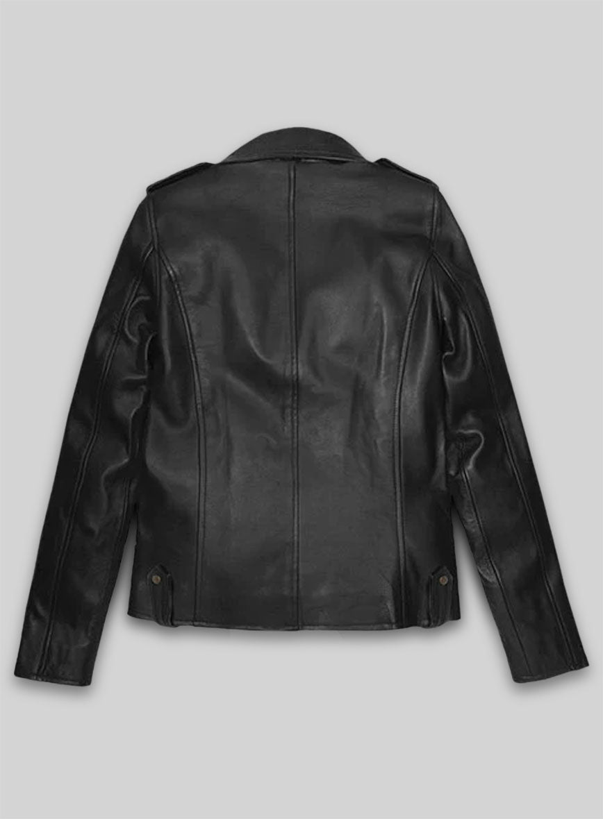 Thick Black Brie Larson Captain Marvel Leather Jacket
