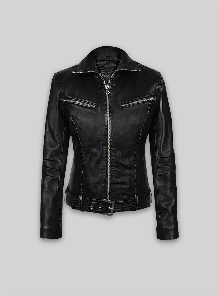 Thick Black Rachel G I Joe The Rise of Cobra Leather Jacket