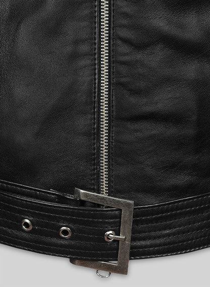 Thick Black Rachel G I Joe The Rise of Cobra Leather Jacket