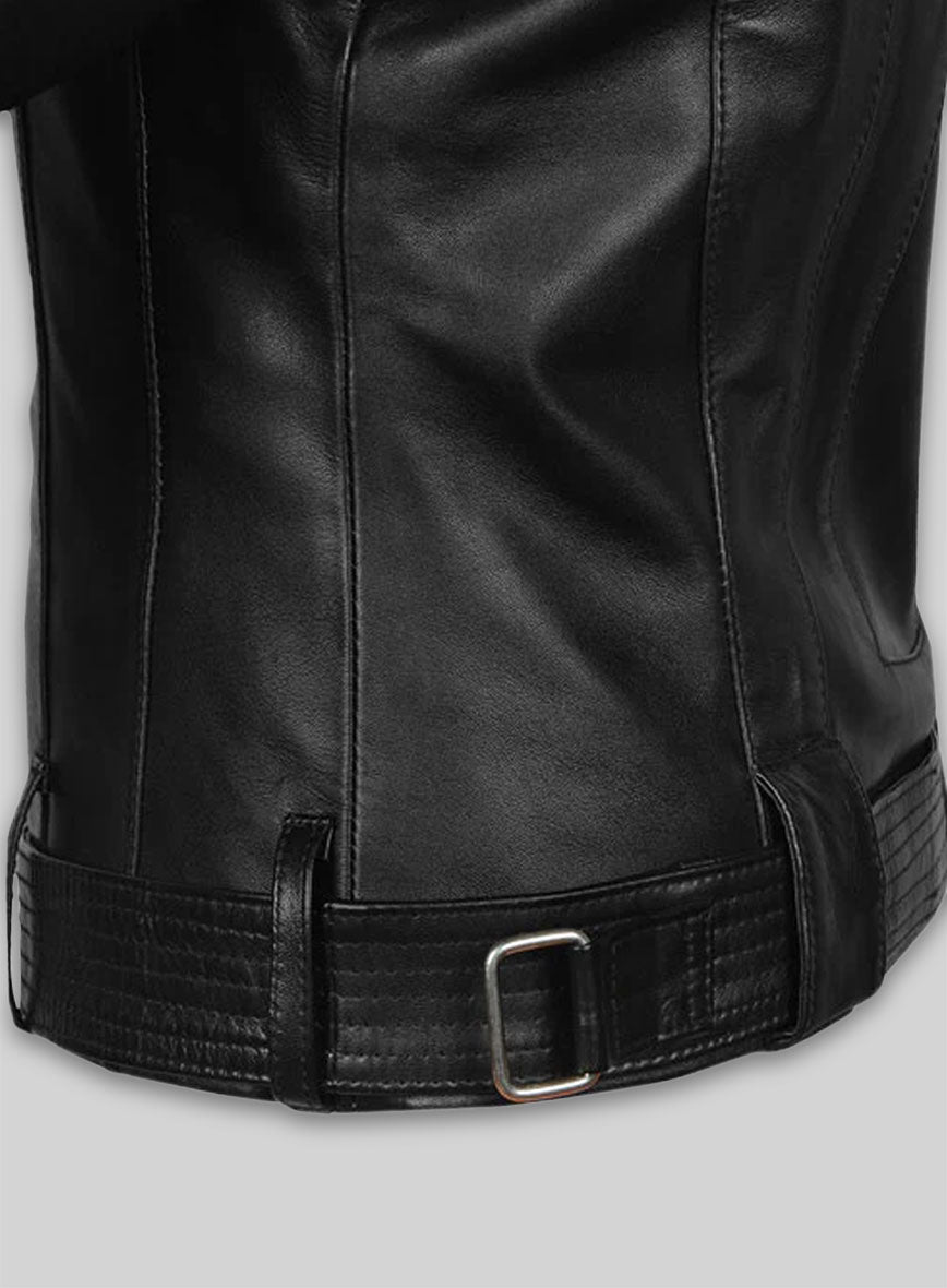 Thick Black Rachel G I Joe The Rise of Cobra Leather Jacket