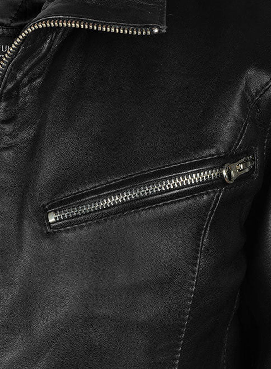 Thick Black Rachel G I Joe The Rise of Cobra Leather Jacket