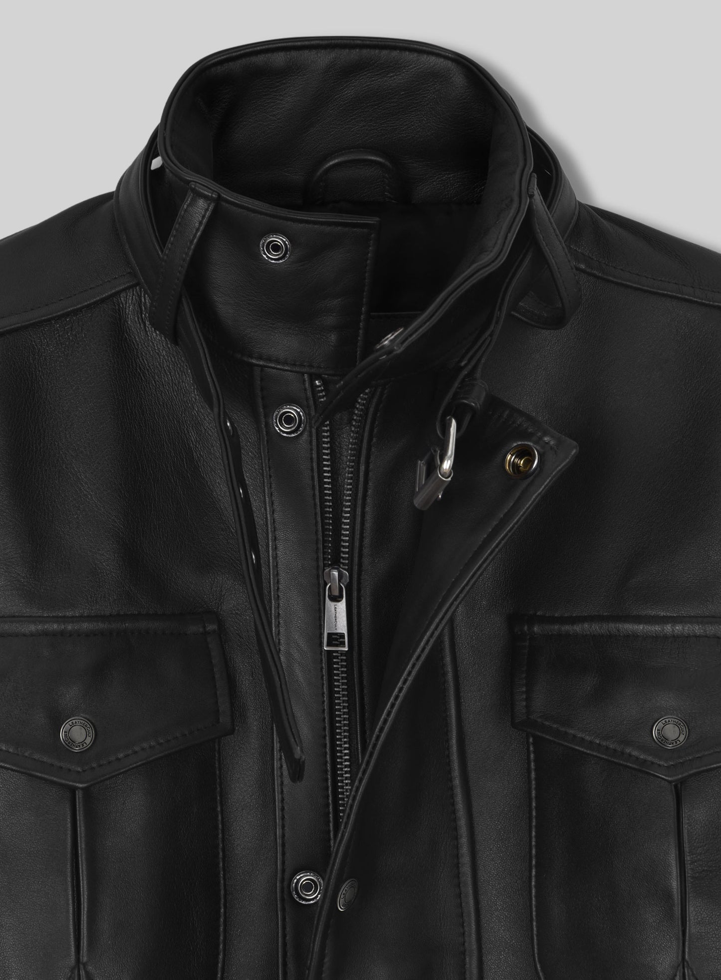 Thick Black Rafael Nadal Leather Jacket