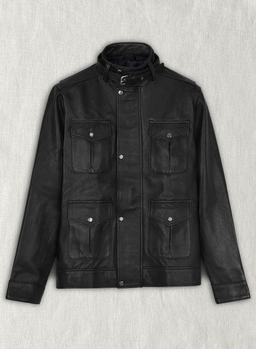 Thick Black Rafael Nadal Leather Jacket - LeatherCult