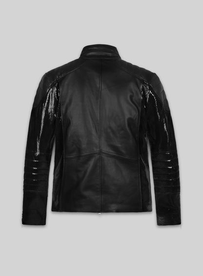 Thick Goat Black Batman Begins Christian Bale Leather Jacket
