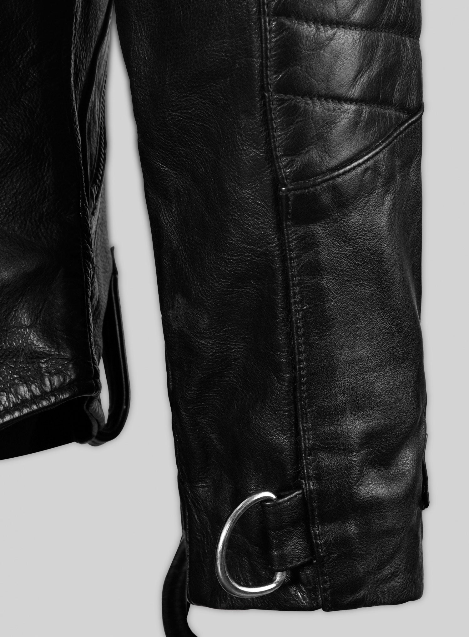 Thick Goat Black Washed & Wax David Leather Jacket – LeatherCult