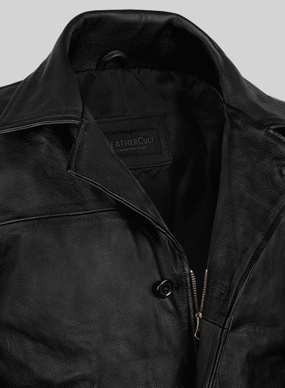 Thick Goat Black Jason Statham The Fate Of The Furious Coat - LeatherCult
