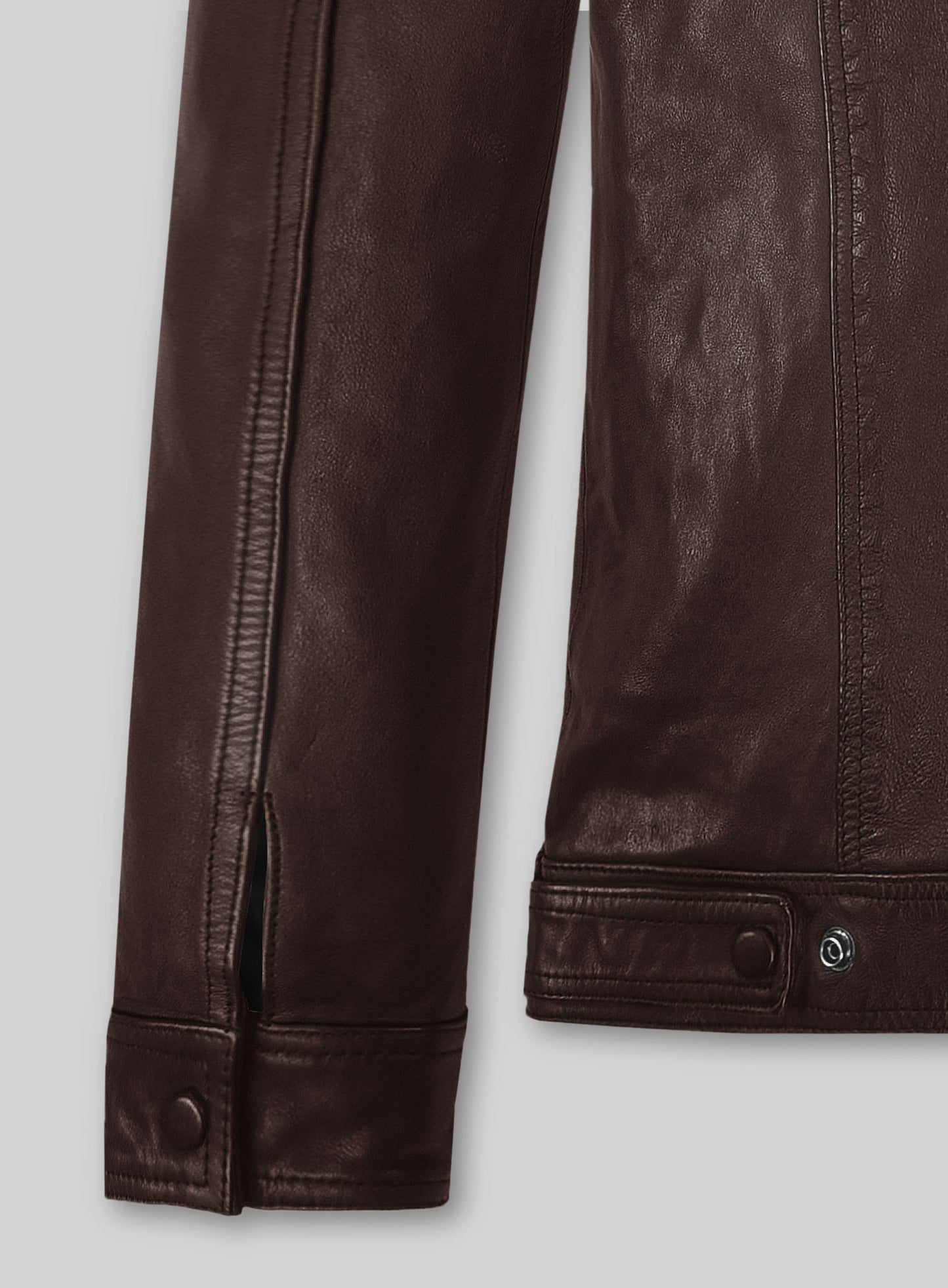 Thick Goat Brown Washed & Wax Tom Holland Leather Jacket