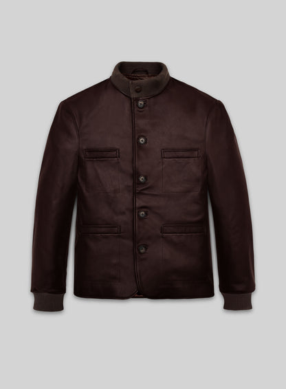 Thick Goat Dark Brown Tom Hardy Mobland Leather Jacket