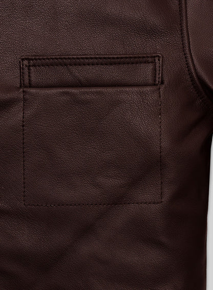 Thick Goat Dark Brown Tom Hardy Mobland Leather Jacket