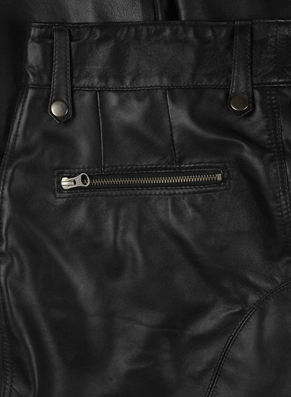Thrill Leather Biker Jeans - LeatherCult