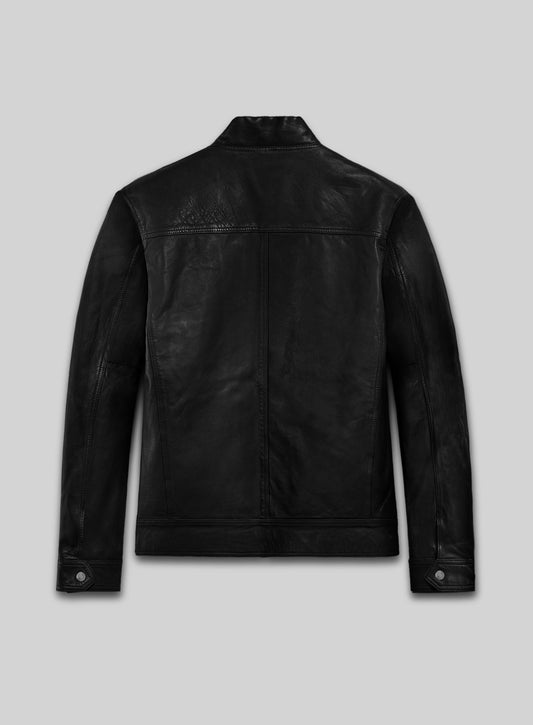 Thunder Storm Black Biker Leather Jacket