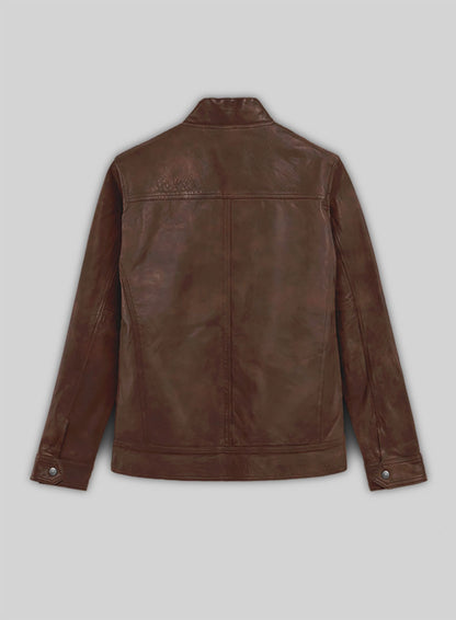 Thunder Storm Spanish Brown Biker Leather Jacket