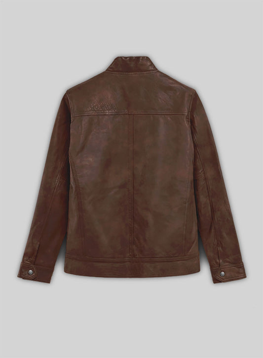 Thunder Storm Spanish Brown Biker Leather Jacket