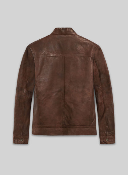 Thunder Storm Spanish Brown Biker Leather Jacket