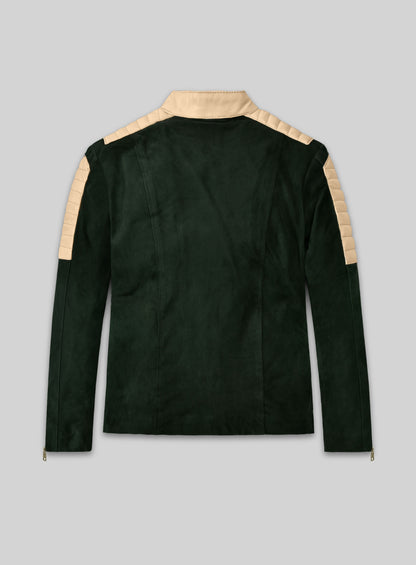Timber Green Suede Leather Jacket # 647