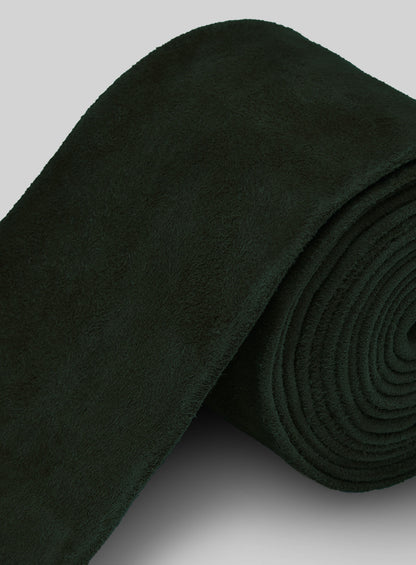 Timber Green Suede Leather Tie
