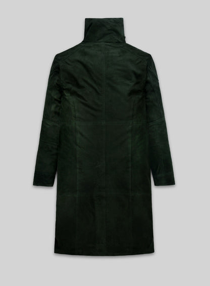 Timber Green Suede Ryan Gosling Blade Runner 2049 Long Coat