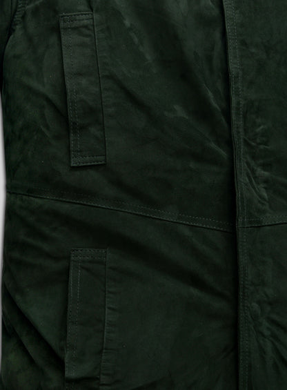 Timber Green Suede Ryan Gosling Blade Runner 2049 Long Coat