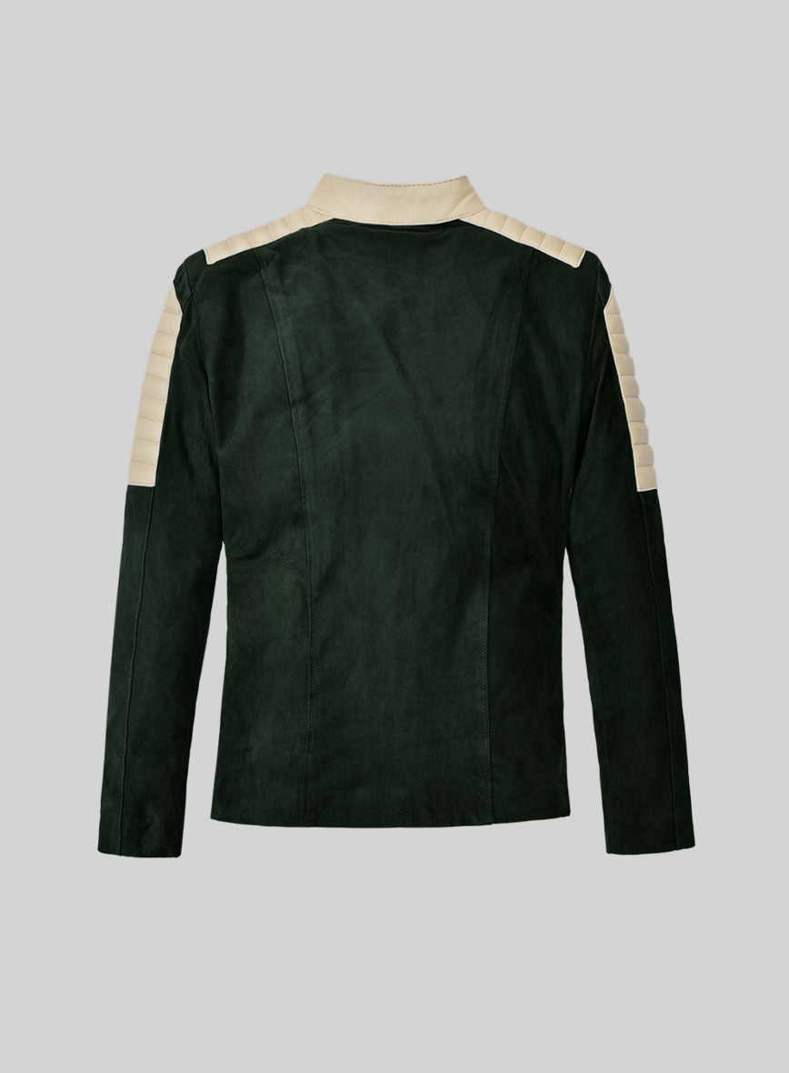 Timber Green Suede Leather Jacket # 647