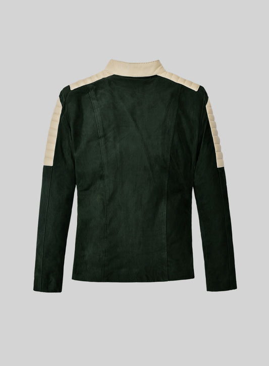 Timber Green Suede Leather Jacket # 647