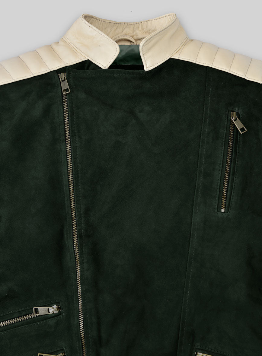 Timber Green Suede Leather Jacket # 647