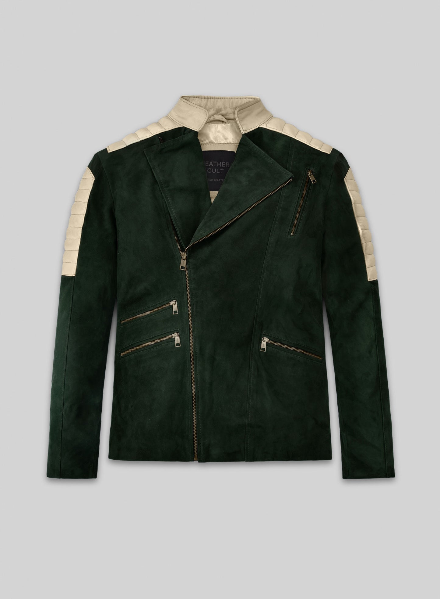 Timber Green Suede Leather Jacket # 647