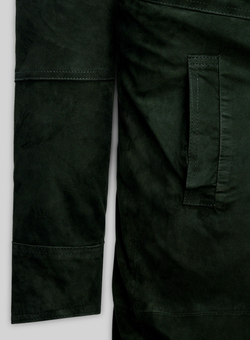 Timber Green Suede Ryan Gosling Blade Runner 2049 Long Coat