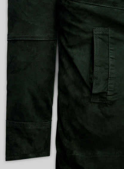 Timber Green Suede Ryan Gosling Blade Runner 2049 Long Coat