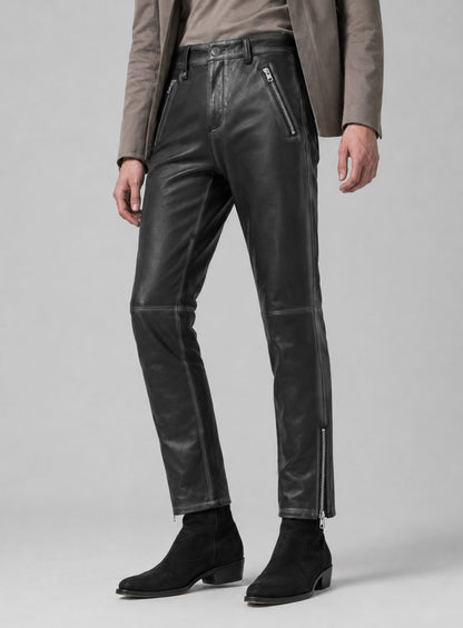 Timothée Chalamet Leather Pants