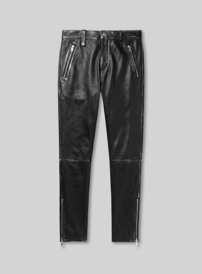 Timothée Chalamet Leather Pants