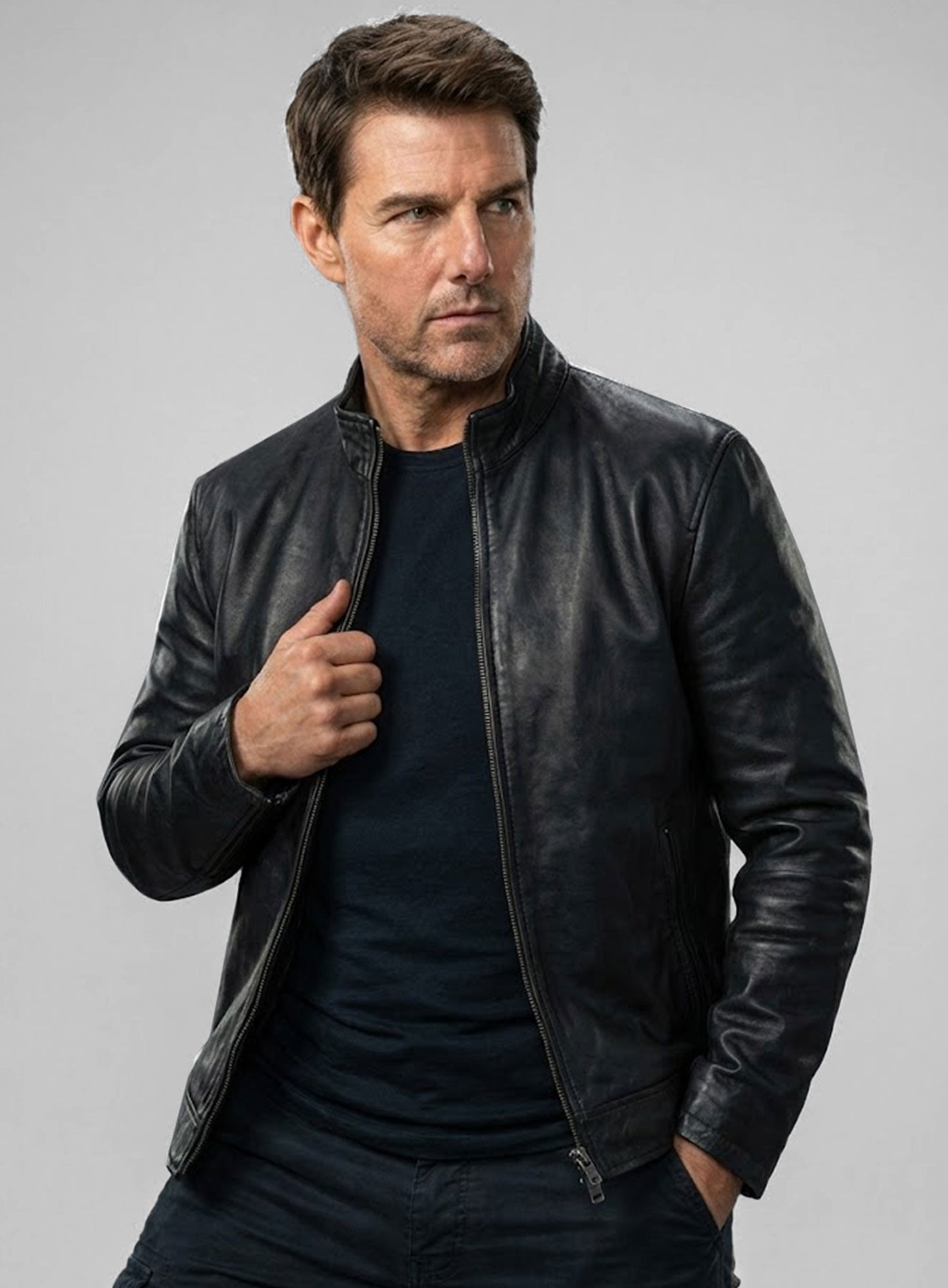 Tom Cruise Mission Impossible Dead Reckoning Leather Jacket