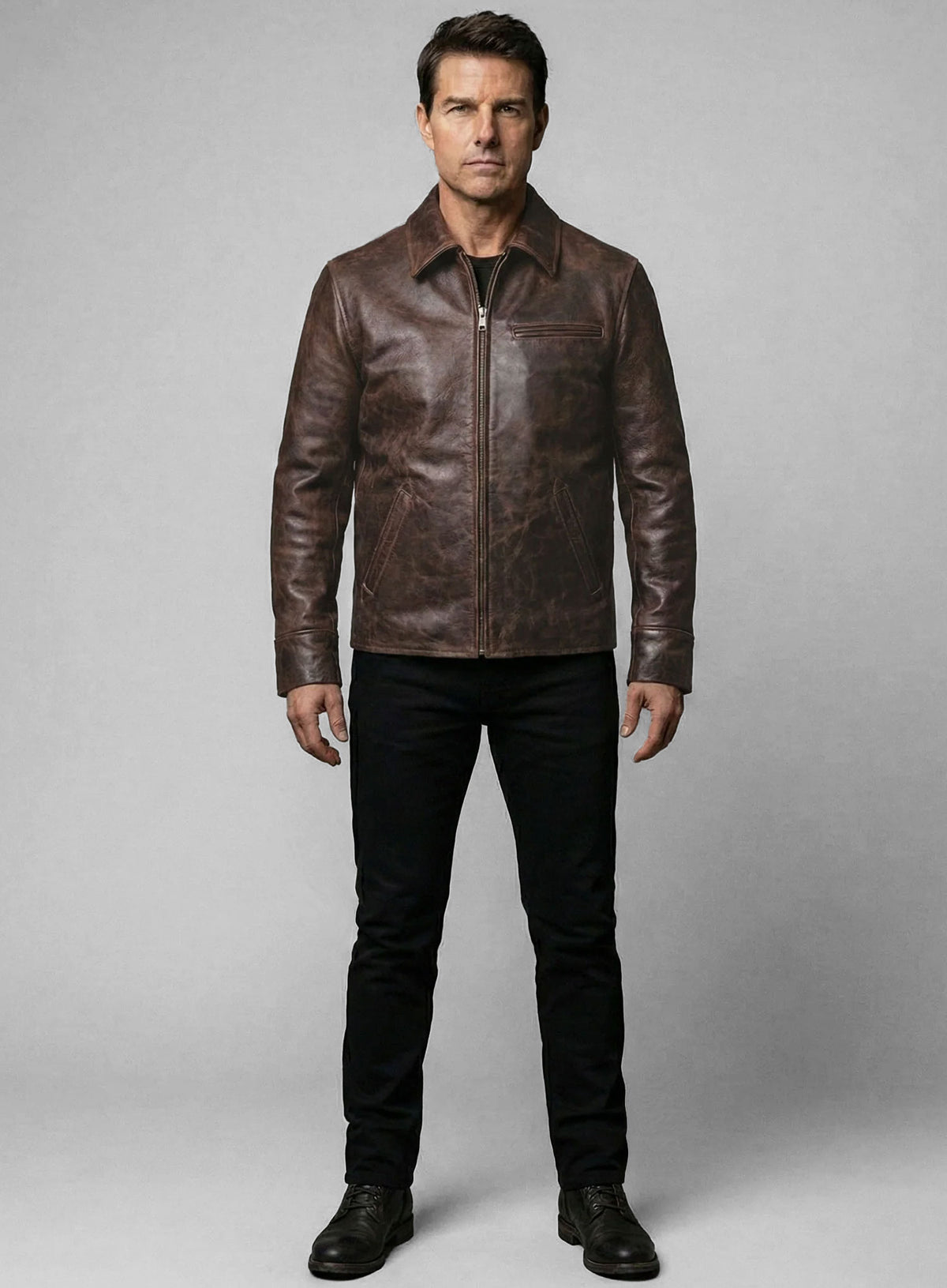 Tom Cruise Mission Impossible Final Reckoning Leather Jacket