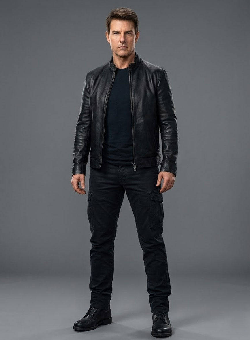 Tom Cruise Mission Impossible Dead Reckoning Leather Jacket