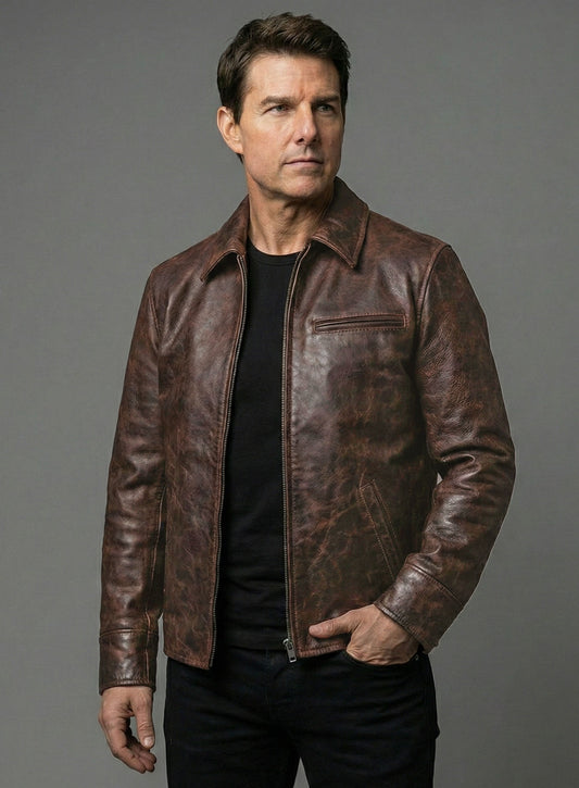 Tom Cruise Mission Impossible Final Reckoning Leather Jacket