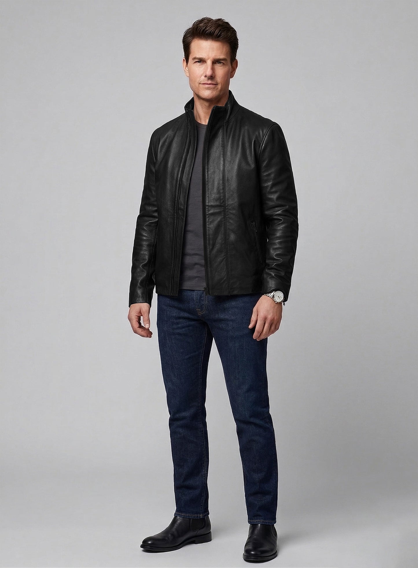 Tom Cruise Mission Impossible Rogue Nation Leather Jacket