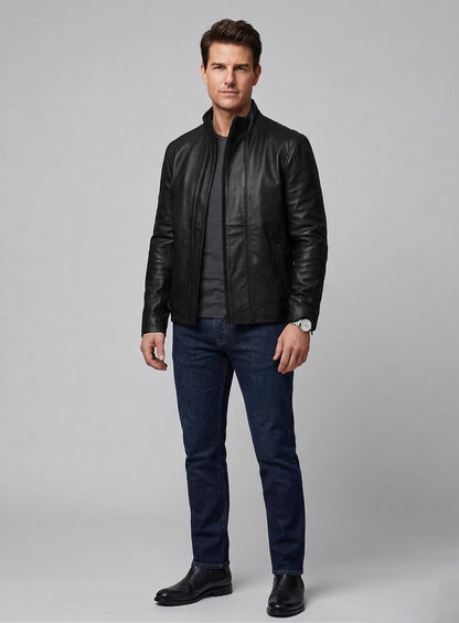 Tom Cruise Mission Impossible Rogue Nation Leather Jacket