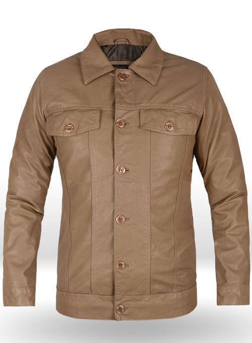 Soft King Brown Washed Transformers Mark Wahlberg Leather Jacket - LeatherCult