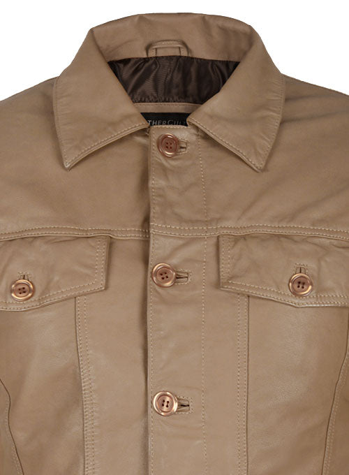 Soft King Brown Washed Transformers Mark Wahlberg Leather Jacket - LeatherCult