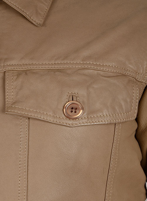 Soft King Brown Washed Transformers Mark Wahlberg Leather Jacket - LeatherCult
