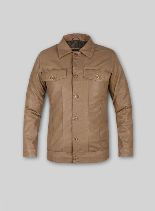 Soft King Brown Washed Transformers Mark Wahlberg Leather Jacket
