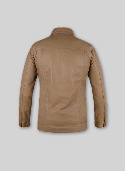 Soft King Brown Washed Transformers Mark Wahlberg Leather Jacket