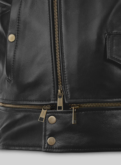 Trooper Biker Jacket - LeatherCult