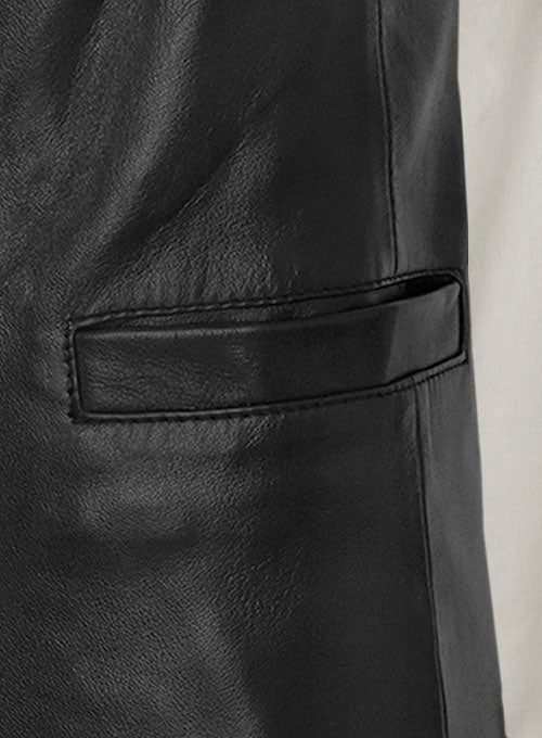 Tupac Suspender Leather Vest - LeatherCult