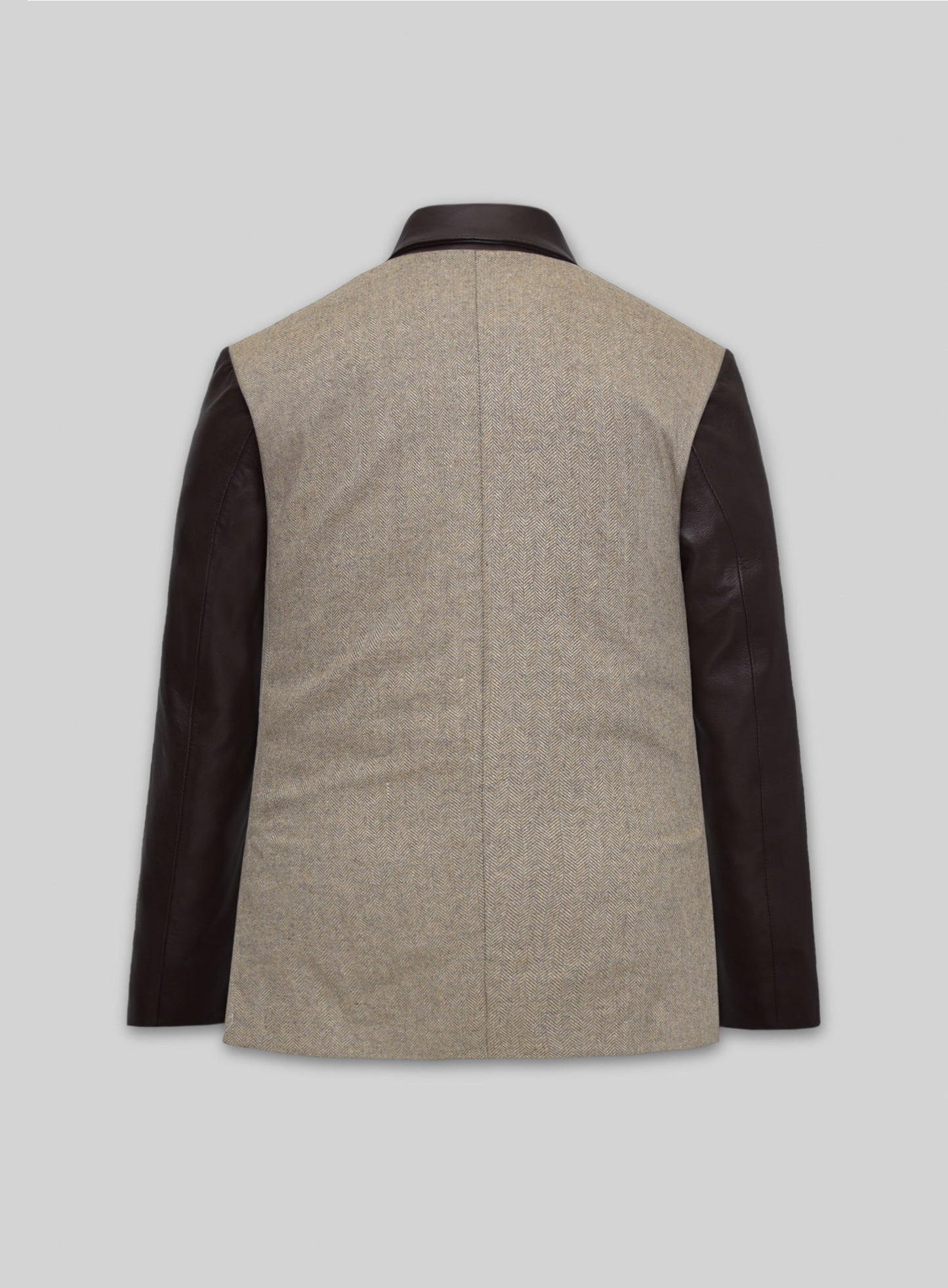 Tweed Leather Combo Blazer # 652