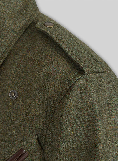 Tweed Leather Combo Jacket # 666